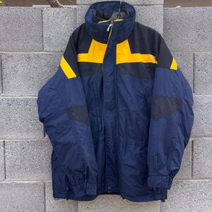 Men's Columbia Performance Jacket L Navy Yellow